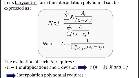 chapter2 part2 :Barycentric formula