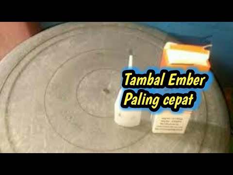 CARA BARU MENAMBAL EMBER PLASTIK YANG BOLONG/BOCOR, BISA JUGA UNTUK NAMBAL FIBER ATAU PERAHU. 