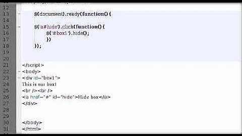 Tutorial: Basic Show and Hide with jQuery