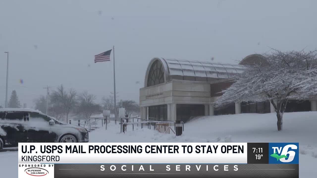 UP USPS Processing & Distribution Center to stay open - YouTube