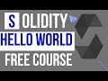 Solidity Programming Language Tutorial: Writing Your First 'Hello World' Program in Urdu