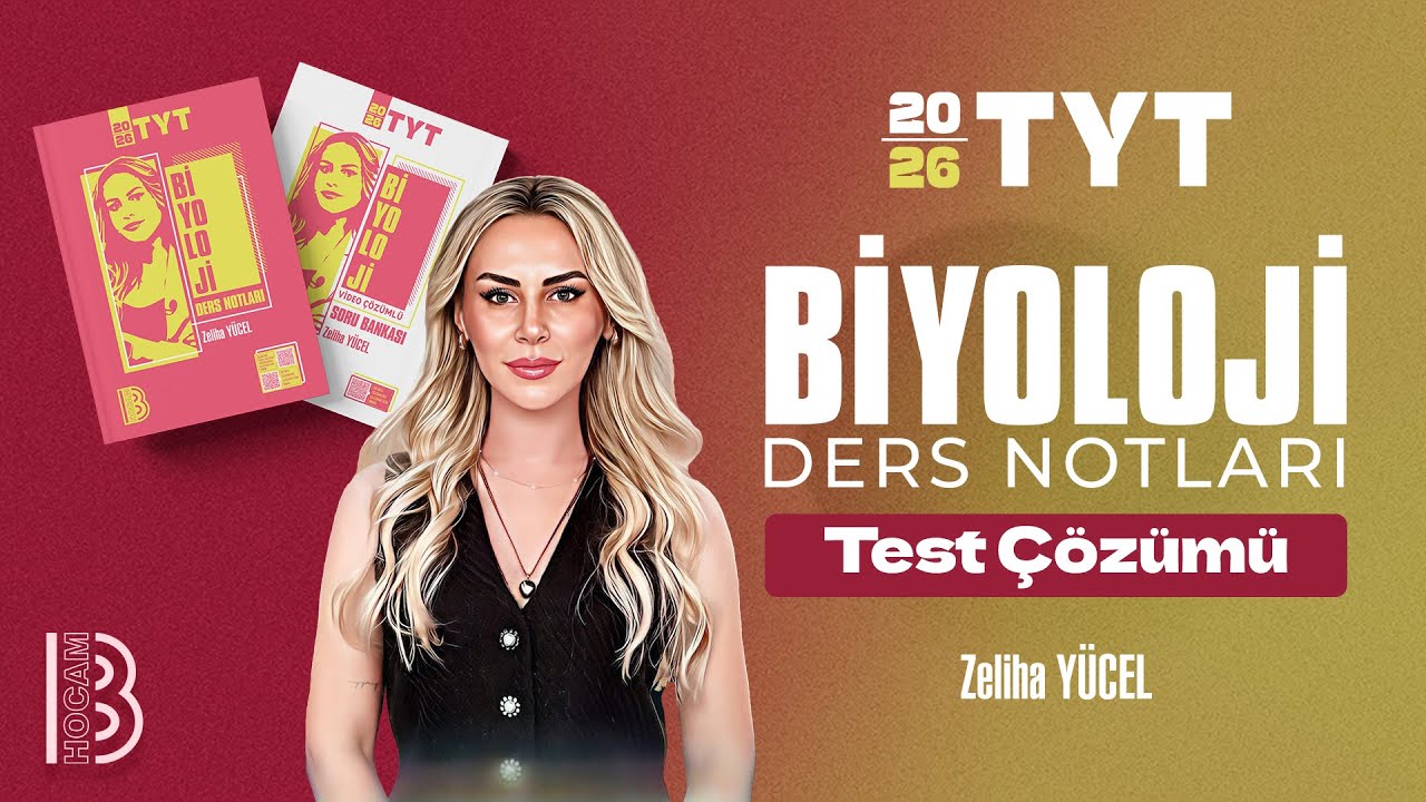12) TYT Biyoloji - Büyük Moleküllerin Hücre Zarından Geçişi - Test 28 - Zeliha YÜCEL - 2026