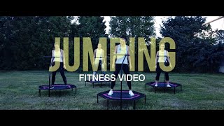 Trampoline jumping fitness routine video