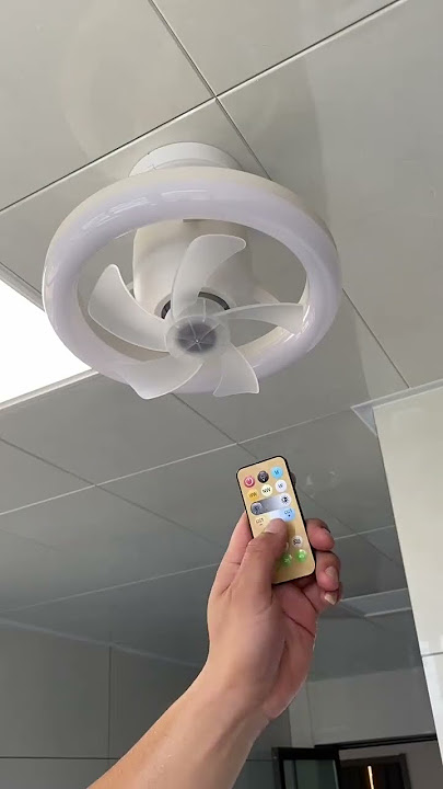 Product Link in Bio ✅ ( 178 ) 2in1 Radiant Rotating RC Ceiling Fan Lamp