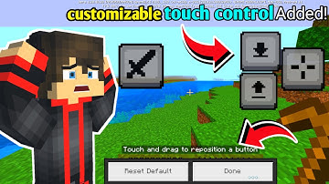 Finally Customizable Touch Controls Added In Minecraft Pe!  1.20.1
