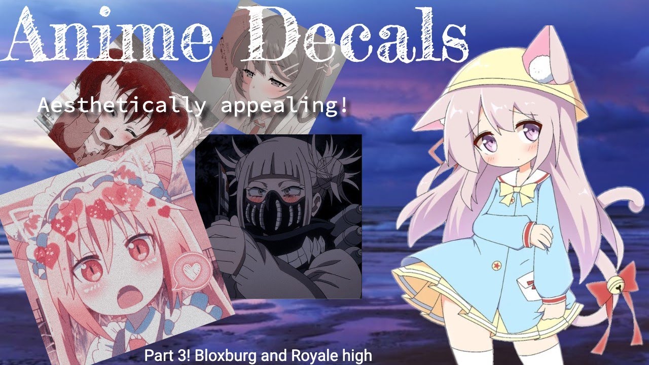 12 Anime decals ideas  anime decals, anime, bloxburg decals codes