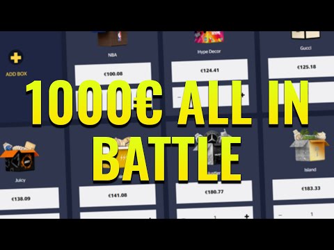 1000€ ALL IN BATTLE ? Hypedrop [18+]