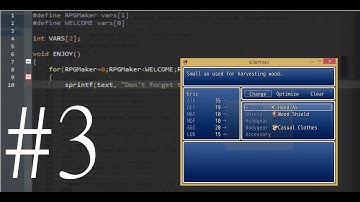 RPG Maker VX Ace Tutorials - Scripting E3 (SE04) - Lock equipment with a switch!