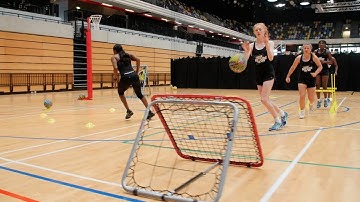 Netball | Crazy Catch Warm Up Circuit with Sasha Corbin, Kadeen Corbin & Serena Guthrie