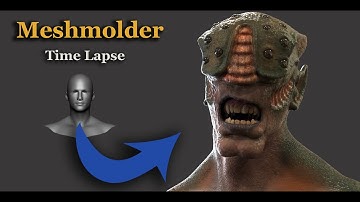 Sculpting Creature Full Timelapse - Meshmolder 2022
