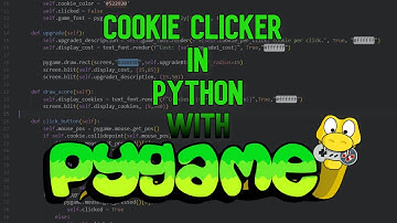 How to make COOKIE CLICKER in python with PYGAME