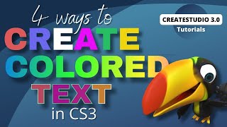 CreateStudio: Create Different Colored Text (Tutorial)