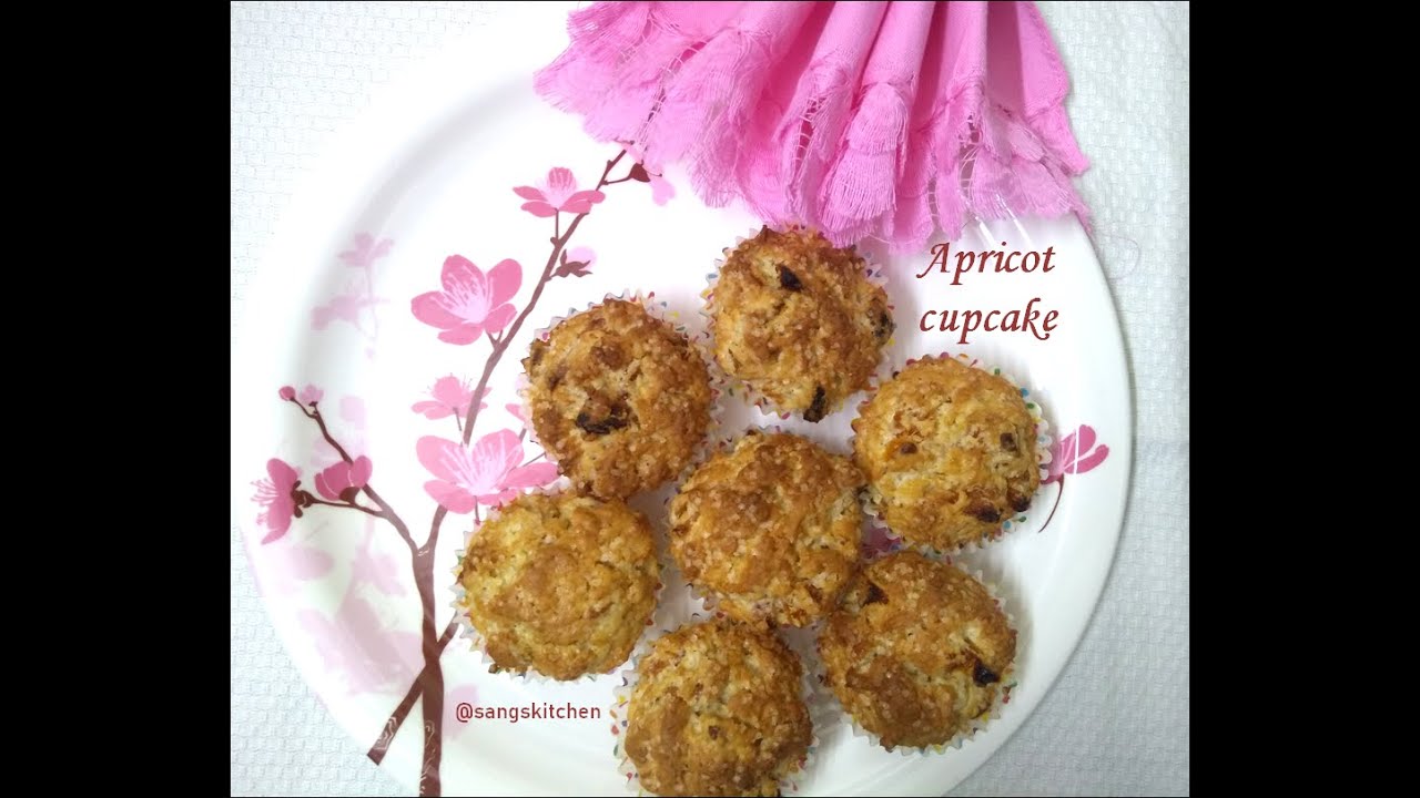 Apricot cupcake Dried apricot muffin recipe YouTube