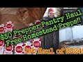 30 prepper pantry haulfree homestead preps1st haul of 2024 martinmidlifemisadventures pantry