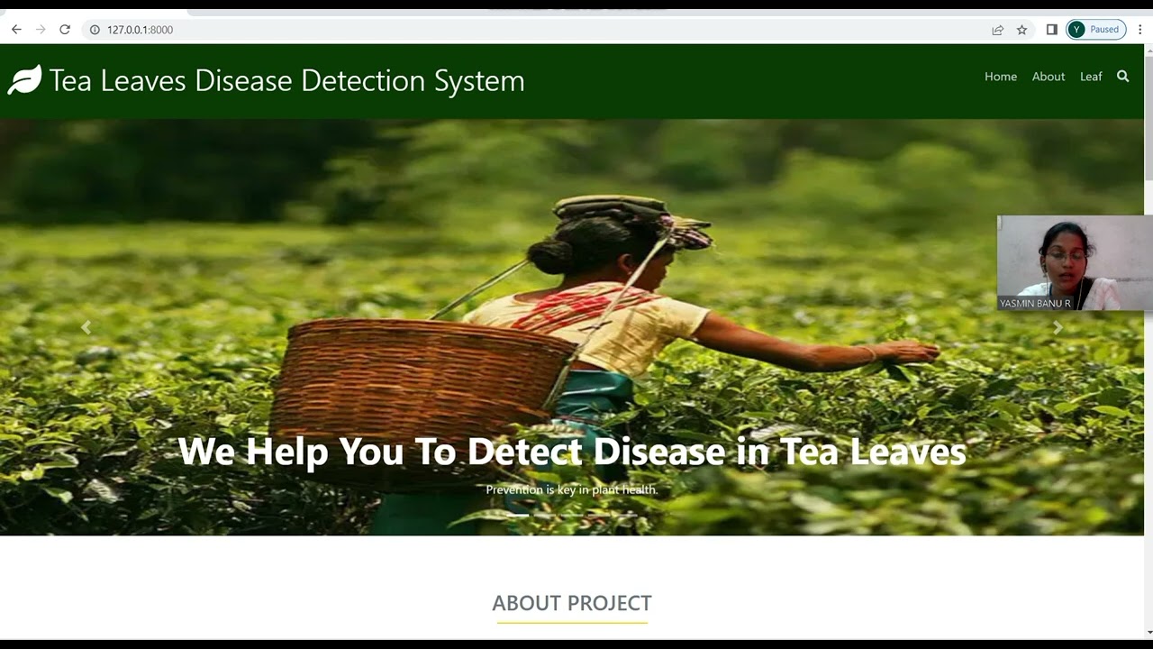 PROJECT DEMO - NM2023TMID16659 (Deep Learning Model For Detecting Disease In Tea Leaves).