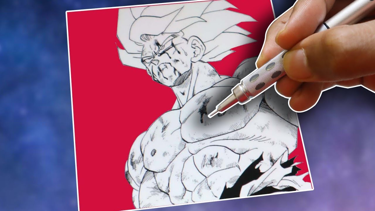 HOW TO DRAW SUPER SAIYAN GOKU LIKE A MANGA !!! | DRAGON BALL Z DRAWING ...