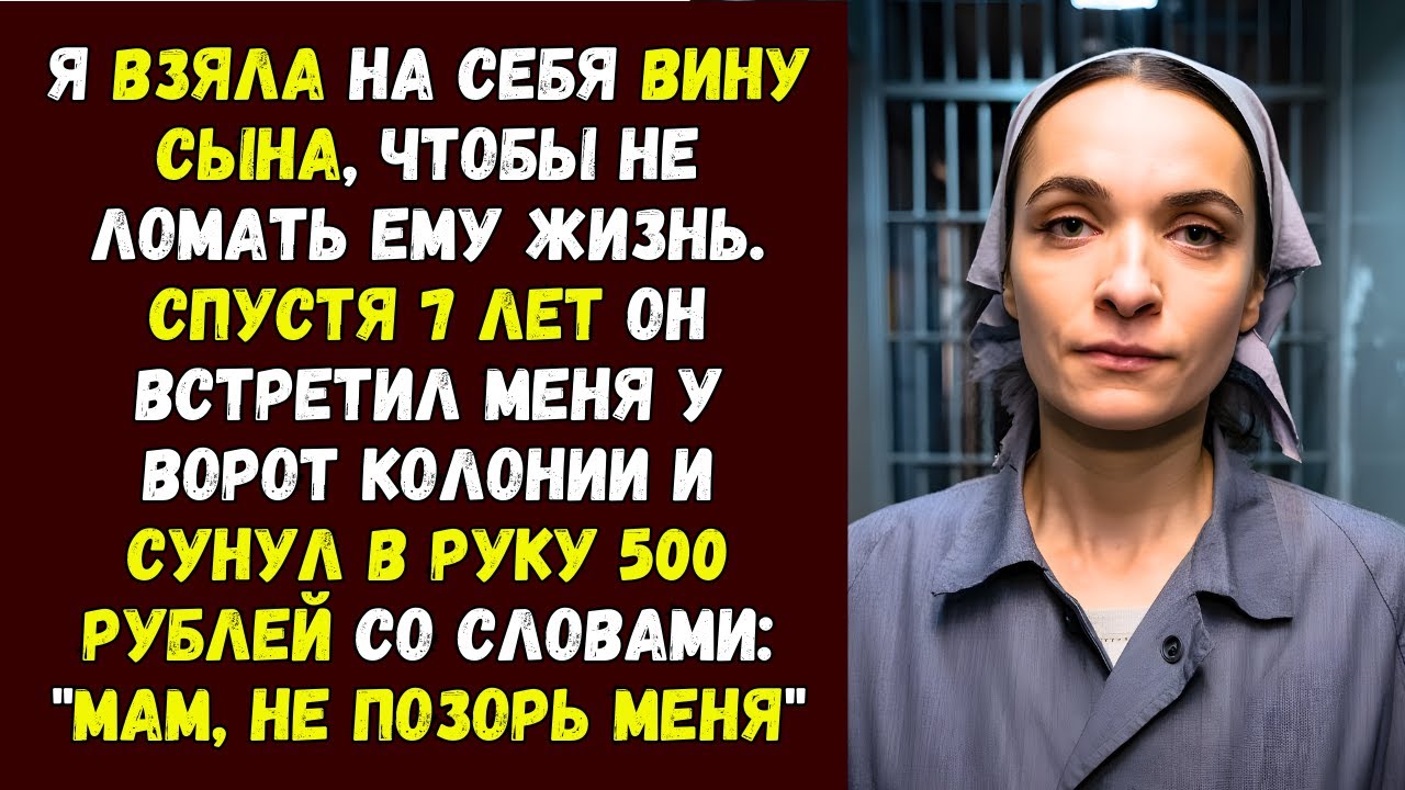 Сын посадил меня в тюрьму, а Спустя 7 лет он встретил меня у ворот колонии и сунул в руку 500 рублей