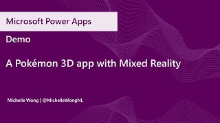 A Pokémon 3D App with Mixed Reality - Demo