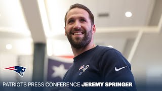 Special Teams Coordinator Jeremy Springer: Installing the culture. | Patriots Press Conference