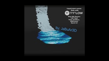 tyflow Liquid dark waves 50k physics particles Only with tyflow