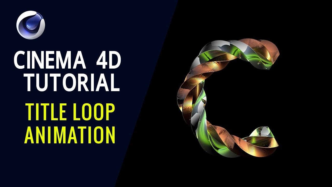 Title Loop Animation - Cinema 4D Tutorial - YouTube