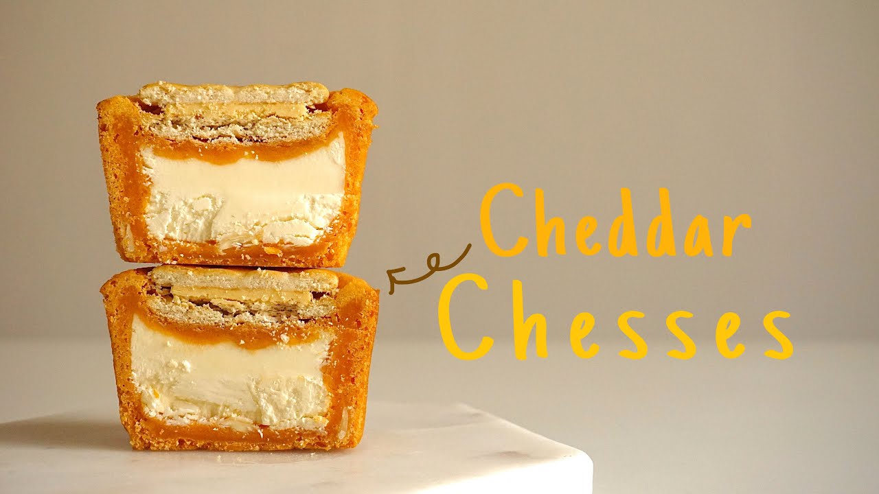 Sub) [꾸덕컵 시리즈 #4] 크림치즈 쿠키를 컵으로? 황치즈체다 꾸덕컵 / How to make cheddar chesses cup | de:flan baking lab