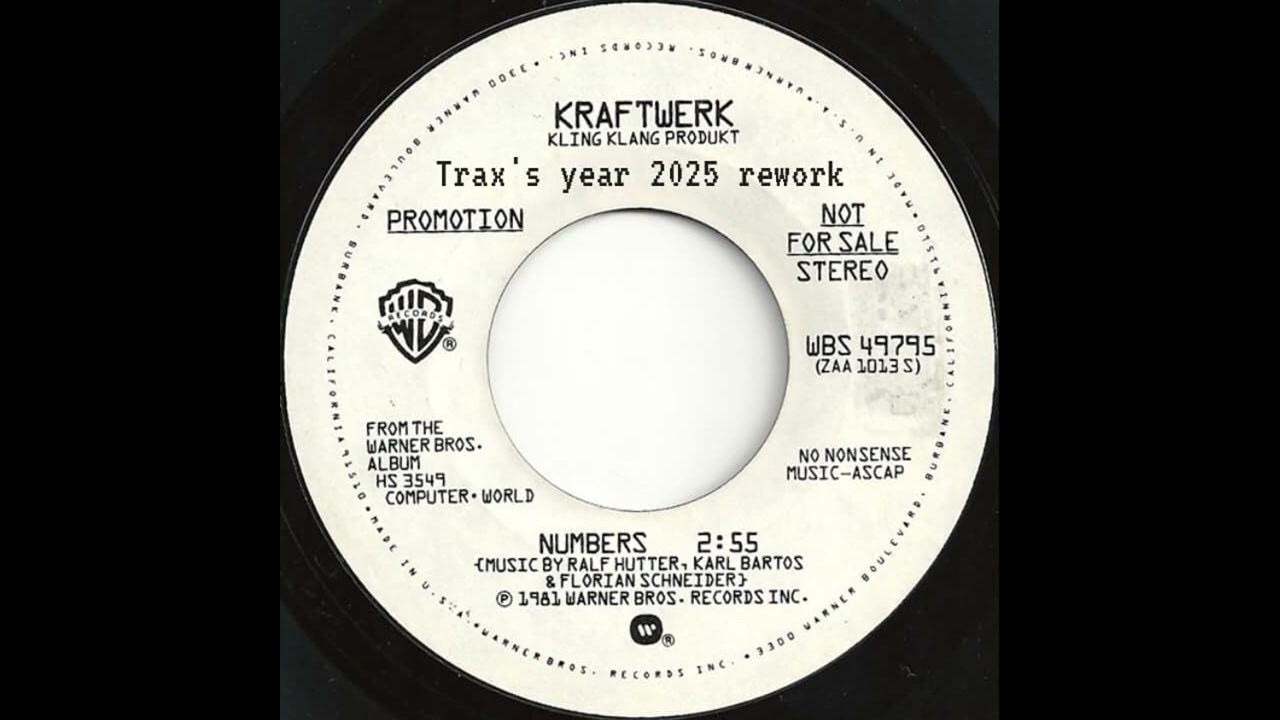 Traxman Numbers (Trax's year 2025 rework) YouTube