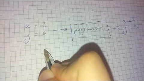exercice 4, série N1, algorithmique, python, permutation de deux nombres