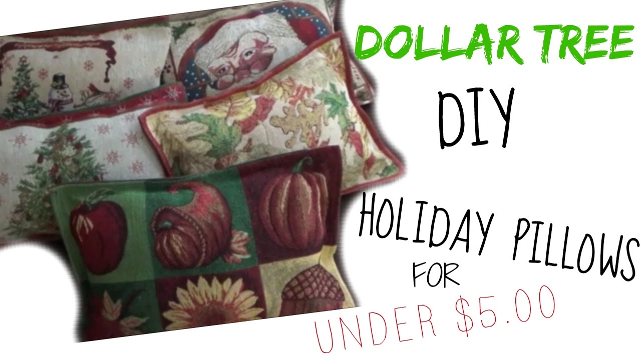 Diy Throw Pillows Dollar Tree DOLLAR TREE DIY CHRISTMAS HOME DECOR