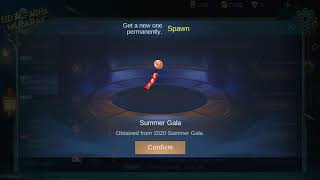 2020 Summer Gala event - Permanent Battle Effect...mlbb