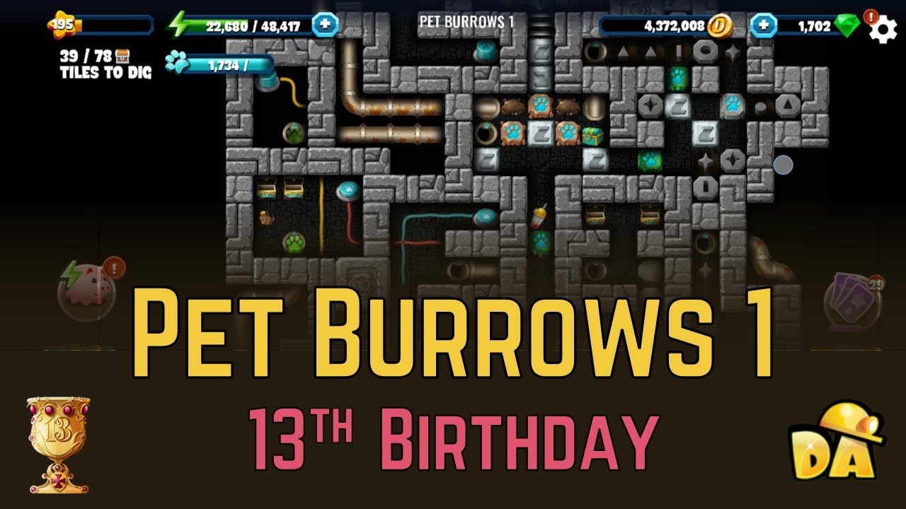 Pet Burrows 1 - 13th Birthday - Diggy's Adventure