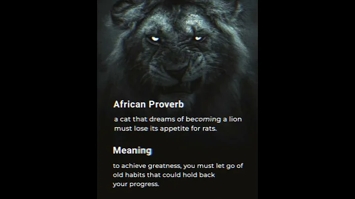 Leave Old Habits Behind to Become Great | African Proverb Motivation#LifeLessons #PowerfulQuotes