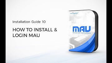10. MichaelSoft MAU: How To Install and Login MAU