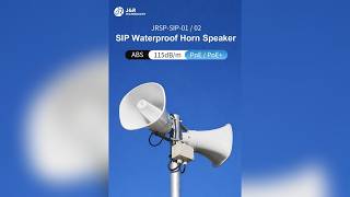 🔊 Industrial SIP Waterproof Horn Speaker | 115dB IP65 Network Paging Speaker with PoE