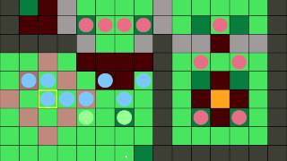 Libgdx SRPG Framework Attack Range and Battle System Demo