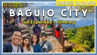 DAY 1 | EXPENSES + ITINERARY FOR 4PAX | 5 DAYS IN BAGUIO CITY, PHILIPPINES 🇵🇭 [4K]