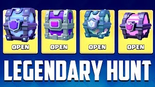 Clash Royale - LEGENDARY HUNT! More Chest Openings Details