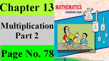 Multiplication Part 2 4th Standard Page no 78