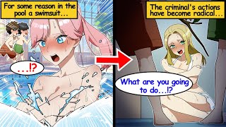 【Manga】What happens to the kids pulling a prank on high school girls hanging out at the pool...