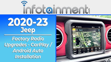 2018-2023 Jeep Wrangler & Gladiator Factory Radio Upgrades - CarPlay / Android Auto - Easy Install!