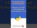 4 Ways to Reverse a List in Python | reverse(), Slice, Loop &amp; Comprehension