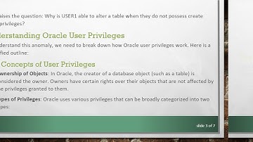 Understanding Why a User with No Privileges Can ALTER TABLE in Oracle