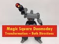 Magic Square Doomsday Transformation Step by Step in both directions.