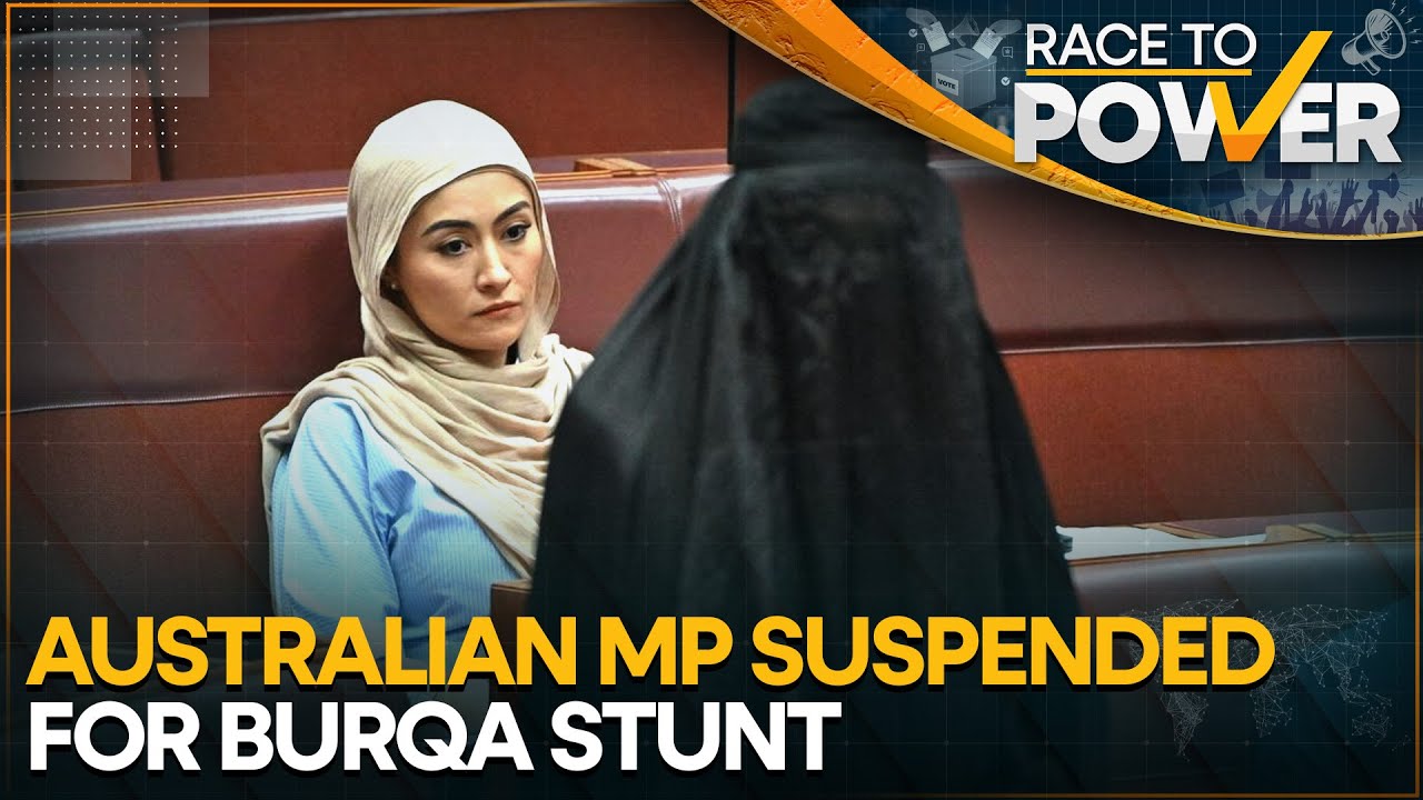 Australian Senator Pauline Hanson Causes Uproar In Parliament | Race To Power