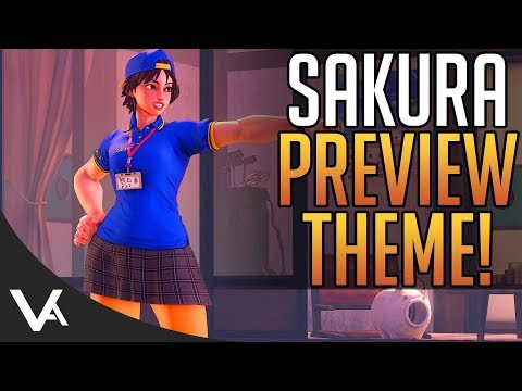 SFV - Sakura Preview Theme Song For Street Fighter 5 Arcade Edition! Extended OST