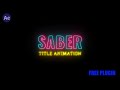 Energy Glow Text Animation | After Effects Saber Plugin