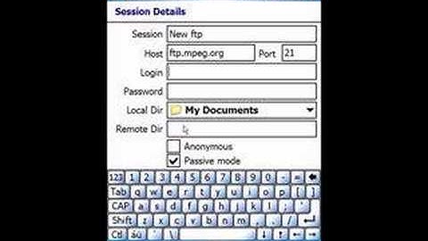 How to create an FTP session