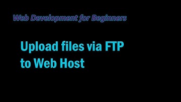 Upload files via FTP to Web Host