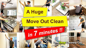 My Huge 2 Day Move Out Clean - in 7 Minutes