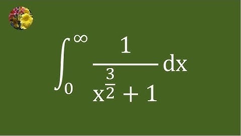 2nd method to evaluate the improper integral using basic techniques (Mis-2493A)